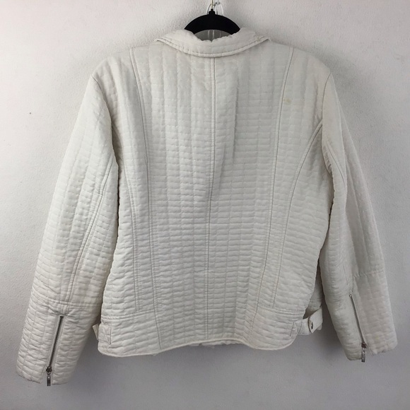 Chico’s size 3 quilted jacket with biker detailing. - Picture 2 of 13